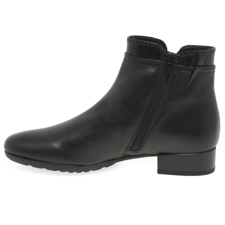 Gabor Noir/cobra | Bottines Briano Exclusives Pour Femmes